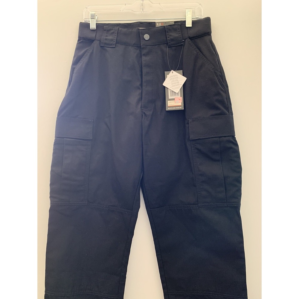 NWT 5.11 Tactical Men's Ripstop TDU Lightweight Work Pants Black Medium Long